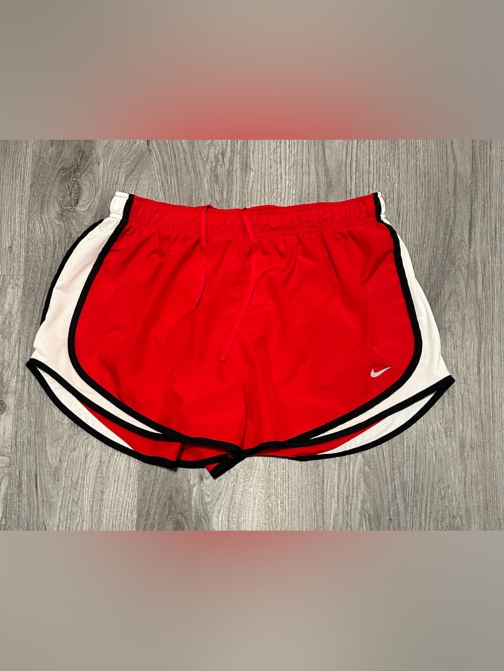 Nike XL ($5-6 BUNDLE ADD ON) Red Women's Running Shorts with Black & White Trim